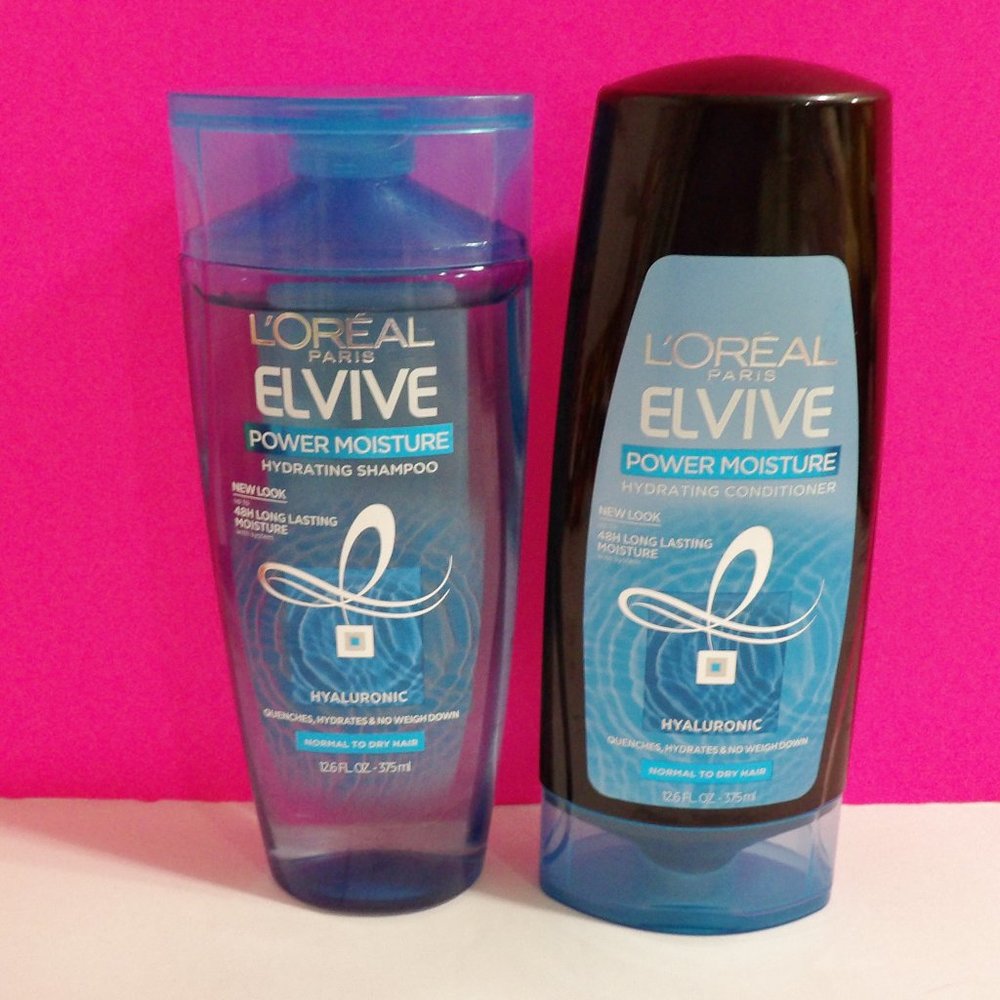 Loreal Elvive Power Moisture Shampoo & Conditioner 12.6 oz